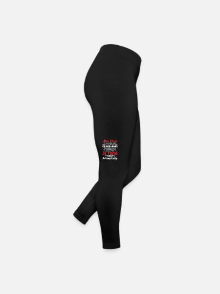 Mon Chéri Je T'aime Tu Es Formidable - Legging en jersey Femme - noir - Droite