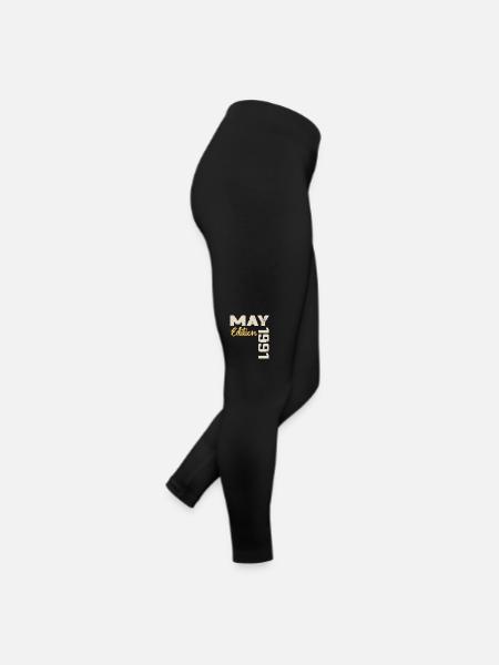 May 1991 Birthday May 1991 Gift May 1991 May - Women’s Jersey Leggings - black - Right