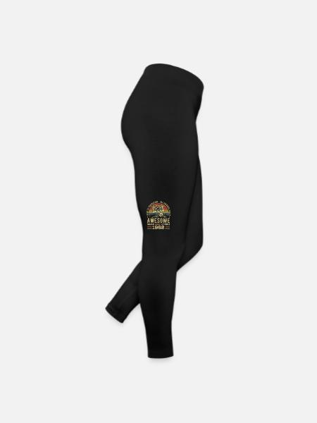 September 1968 Birthday Gift September 1968 - Women’s Jersey Leggings - black - Right