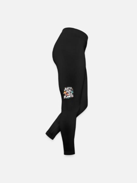 Planète Système solaire Astronomie Espace - Legging en jersey Femme - noir - Droite