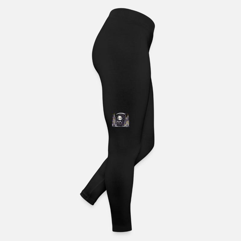 Niedlicher Sensenmann Buchliebhaber Frauen Jersey Leggings
