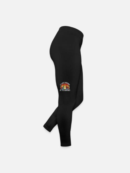 Es ist kein Horten, wenn es Gitarren sind - Frauen Jersey Leggings - Schwarz - Rechts