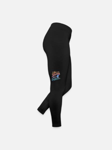 Schmetterling Monarchfalter Bunt Schmetterlinge - Frauen Jersey Leggings - Schwarz - Rechts