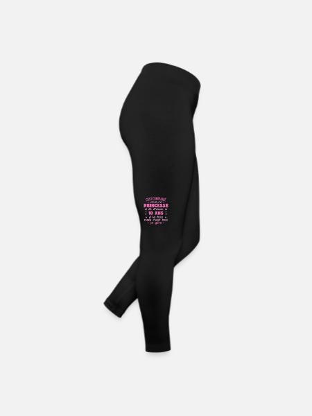 Woman Princess Birthday 10 Year Old - Women’s Jersey Leggings - black - Right