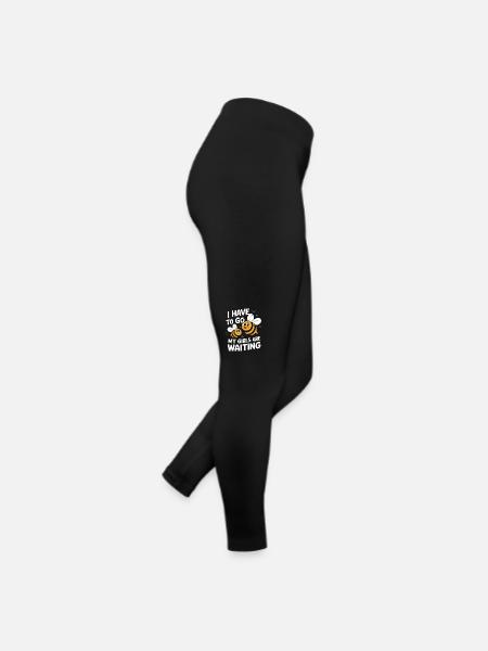 abeille abeille apicultrice abeille abeille - Legging en jersey Femme - noir - Droite