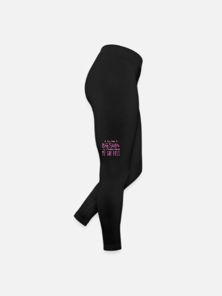 i'm the big sister - Legging en jersey Femme - noir - Droite
