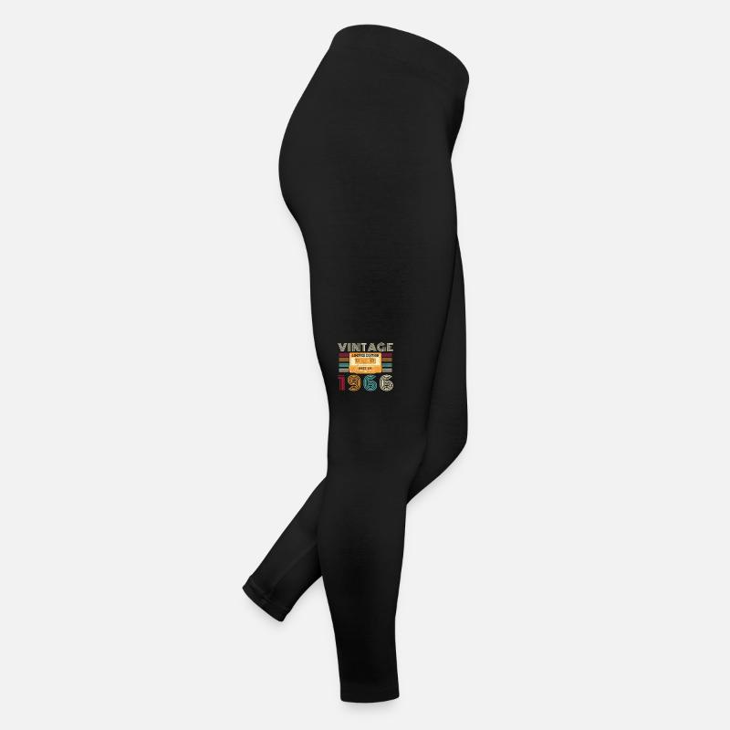 60 Jahr 1966 Vintage Retro Geburtstag Frauen Jersey Leggings
