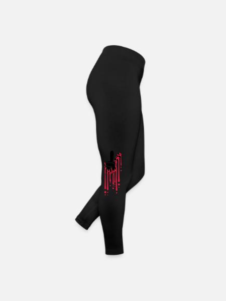 Blood Drops Paix - Legging en jersey Femme - noir - Droite
