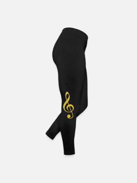 Conception unique de t-shirt clef - Legging en jersey Femme - noir - Droite