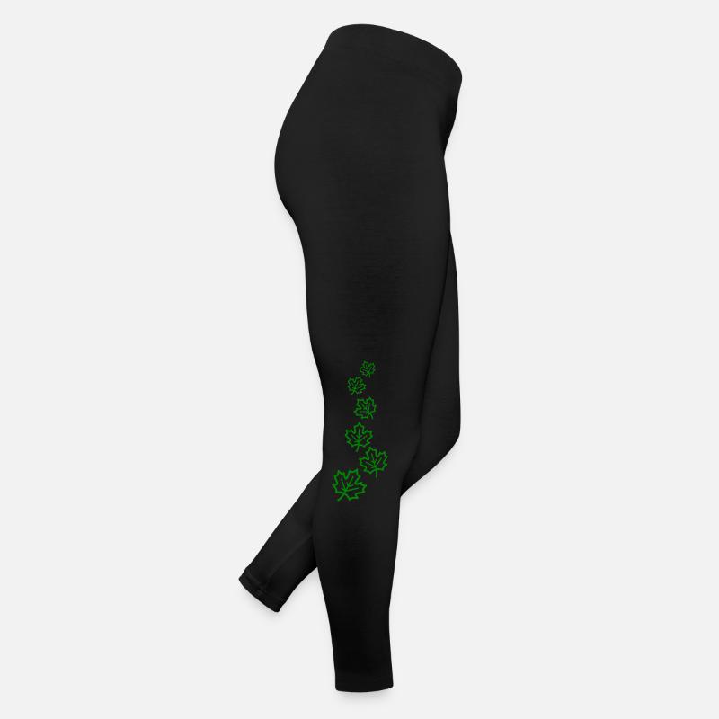 Feuille d’érable feuilles d’automne icône Legging en jersey Femme