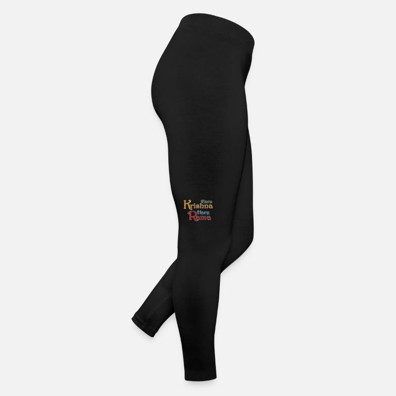 Hare Krishna Hare Rama - Women’s Jersey Leggings - black