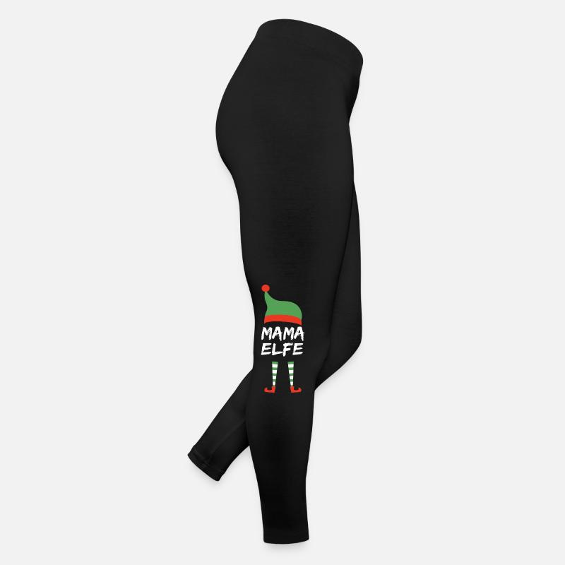 Mama Elfe Weihnachten Geschenk Frauen Jersey Leggings