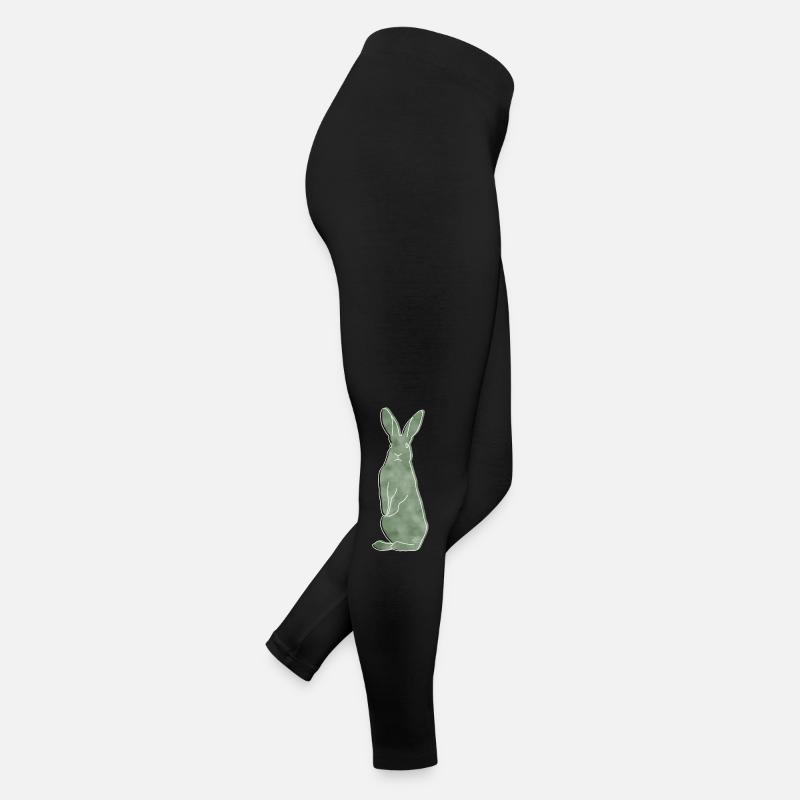 "Hase", Boho Line Art Design, Serie „Woods“ Frauen Jersey Leggings