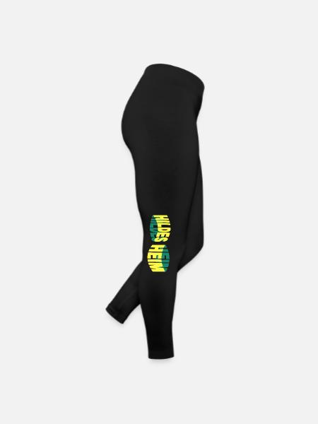 Hildesheim Allemagne Ville Skyline Police Colorée - Legging en jersey Femme - noir - Droite