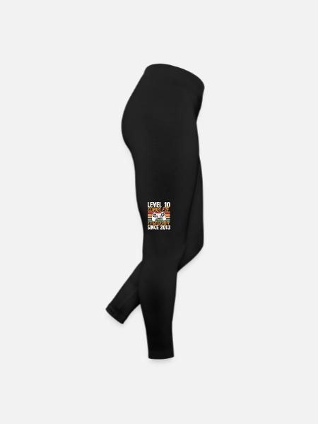 Geburtstagsgeschenk, Level 10 Complete 2013 - Frauen Jersey Leggings - Schwarz - Rechts
