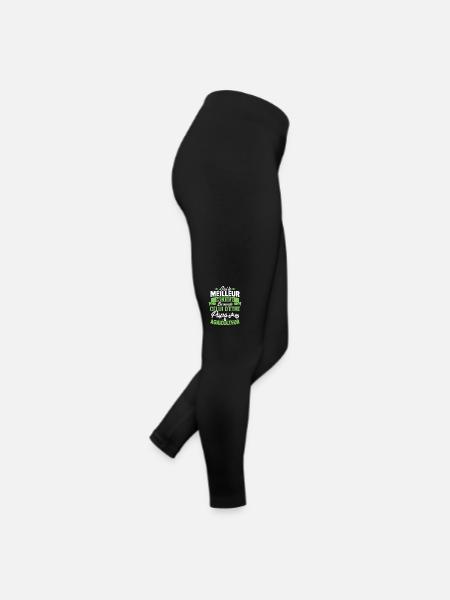 Papa et agriculteur, Cadeau papa agriculteur - Legging en jersey Femme - noir - Droite