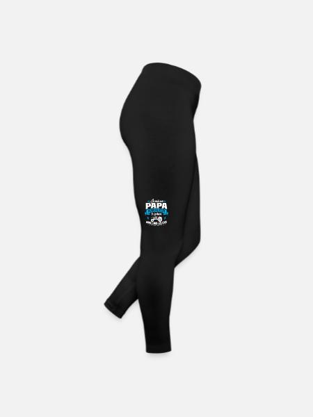 Je suis un papa agriculteur et je gère le deux - Legging en jersey Femme - noir - Droite