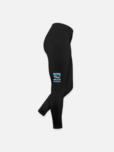 Pas facile d'être papa et agriculteur - Legging en jersey Femme - noir - Droite