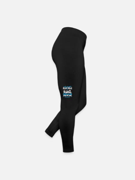 La vie est plus belle en Camping-car humour cadeau - Legging en jersey Femme - noir - Droite