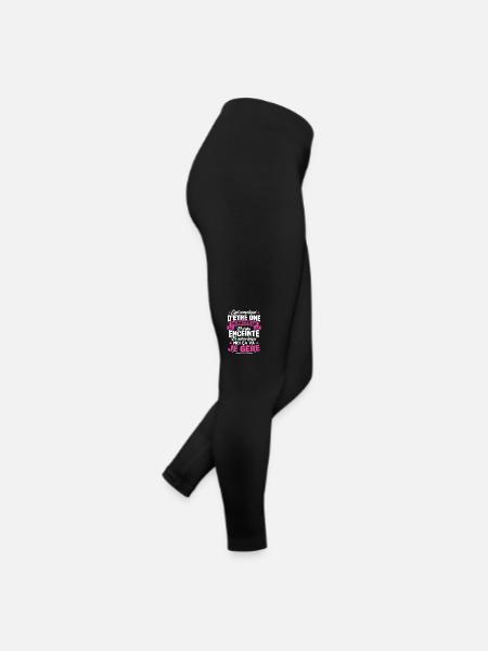 Une Princesse et Enceinte - Legging en jersey Femme - noir - Droite