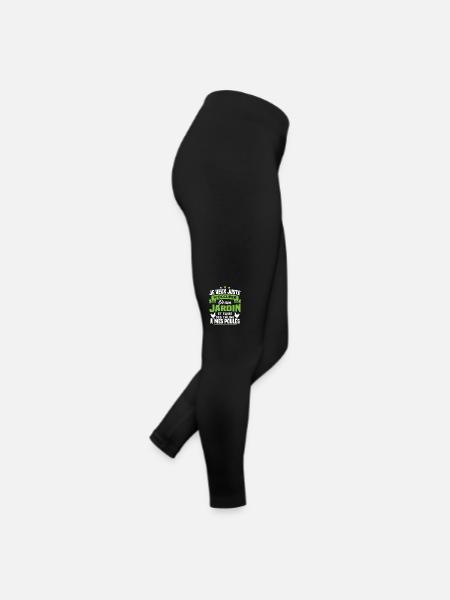 Je veux juste m'occuper de mon jardin - Legging en jersey Femme - noir - Droite