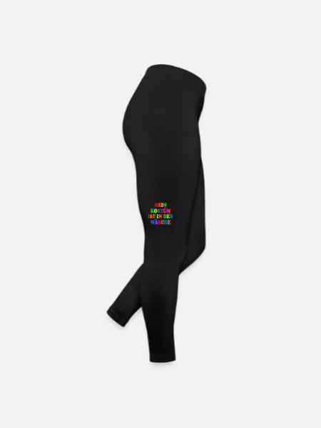 mein kostüm ist in der wäsche - Frauen Jersey Leggings - Schwarz - Rechts