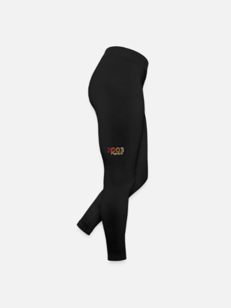 Vintage Retro Jubiläumsgeschenk für Geborene im Jahr 2003 - Frauen Jersey Leggings - Schwarz - Rechts
