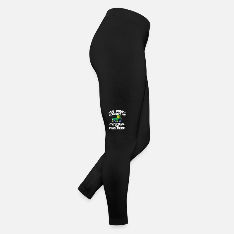 Né pour conduire un tracteur avec mon père Legging en jersey Femme