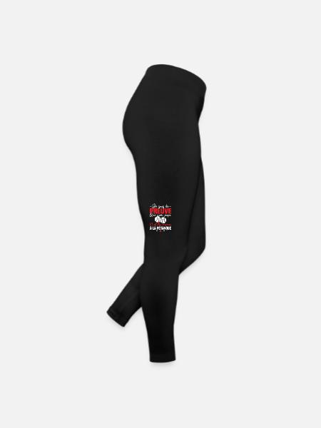 Preuve que mon papa pétanque, papa bouliste - Legging en jersey Femme - noir - Droite