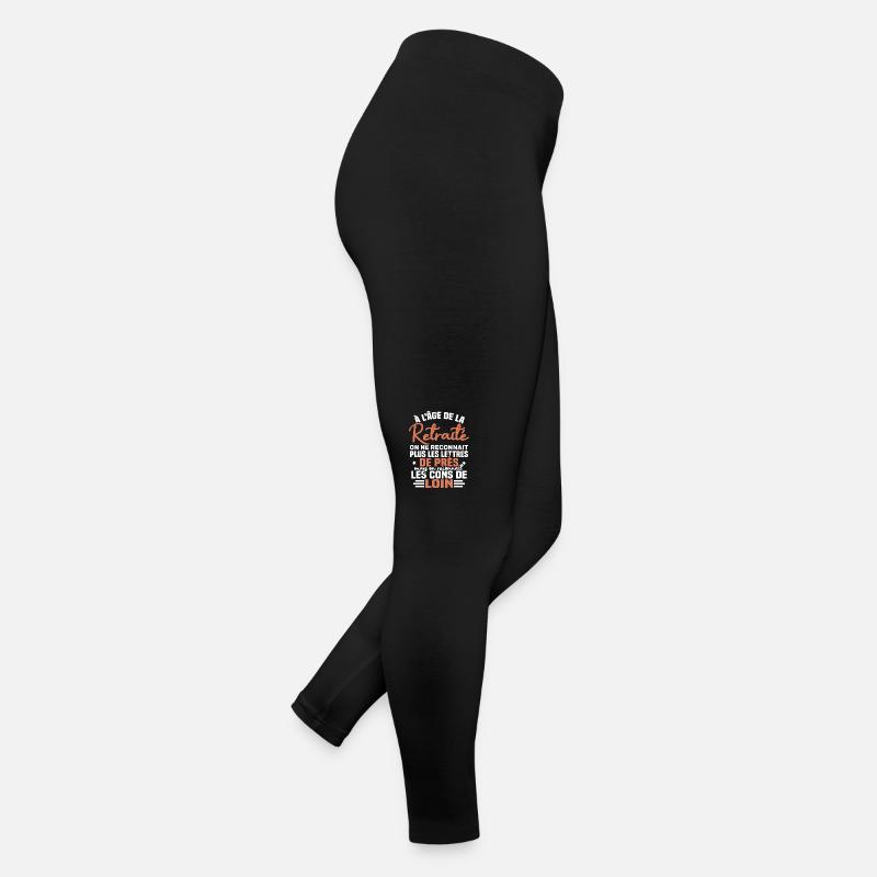 à l âge de la retraité - Legging en jersey Femme - noir