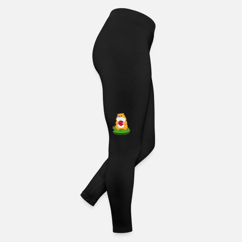 Hamster Strawberry Fruit Women’s Jersey Leggings