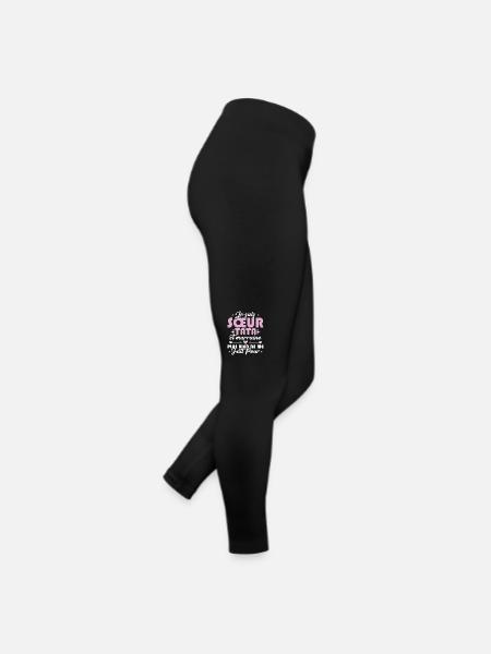 Sœur Tata et Marraine - Legging en jersey Femme - noir - Droite