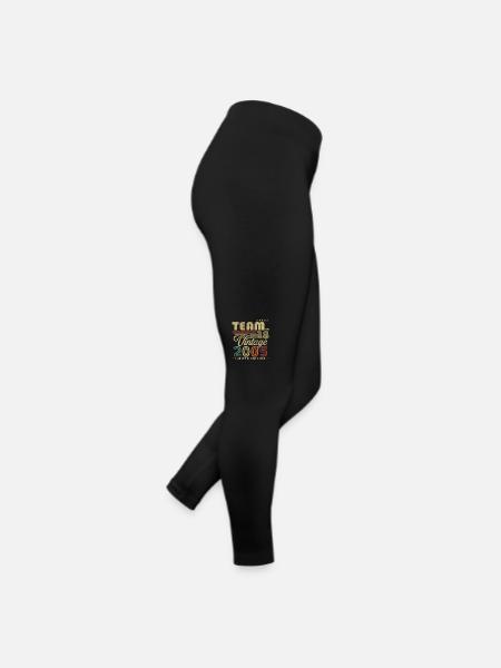 Vintage 2005 retro birthday gift 18 years - Women’s Jersey Leggings - black - Right
