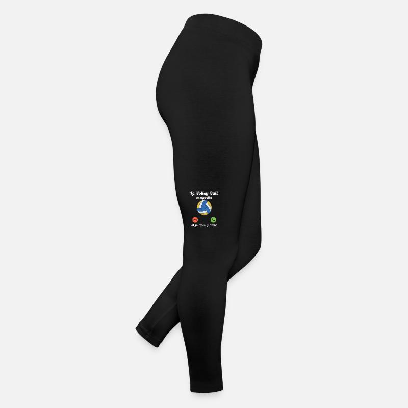 Volley-ball appelle et je dois y aller Legging en jersey Femme