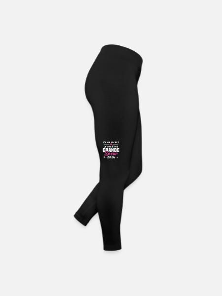 Je Vais être Grande Soeur 2026 - Legging en jersey Femme - noir - Droite
