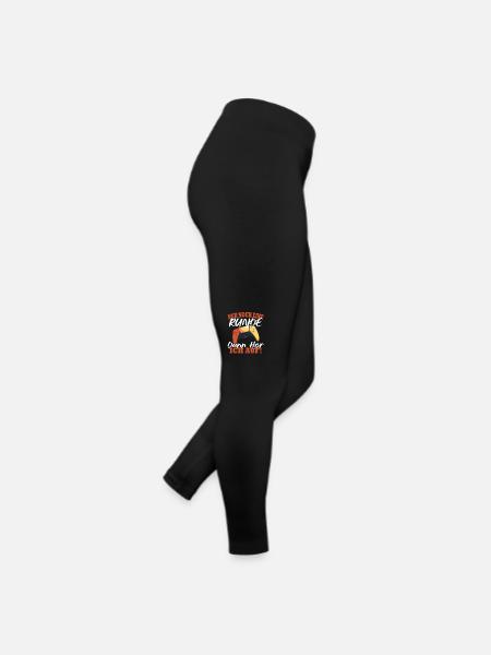 Nur noch eine Runde dann hör ich auf - Frauen Jersey Leggings - Schwarz - Rechts
