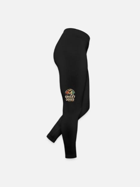 Vintage 2003 Cool Cadeaou pour Anniversaire 20 Ans - Legging en jersey Femme - noir - Droite