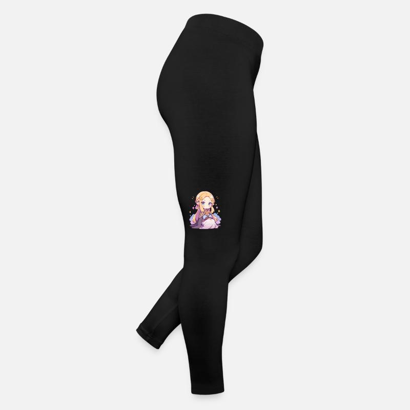 Princesse Chibi mignonne - Conception de conte de fées mignon Legging en jersey Femme