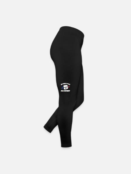 Je Peux Pas J'ai Rugby - Legging en jersey Femme - noir - Droite