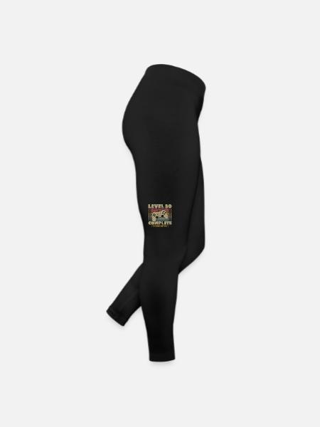 Level 30 abgeschlossen - Frauen Jersey Leggings - Schwarz - Rechts