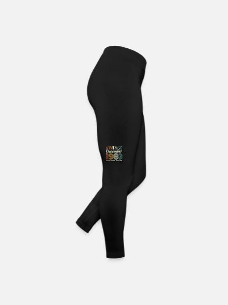 Dezember 1983 Vintage Retro Geburtstagsgeschenk - Frauen Jersey Leggings - Schwarz - Rechts
