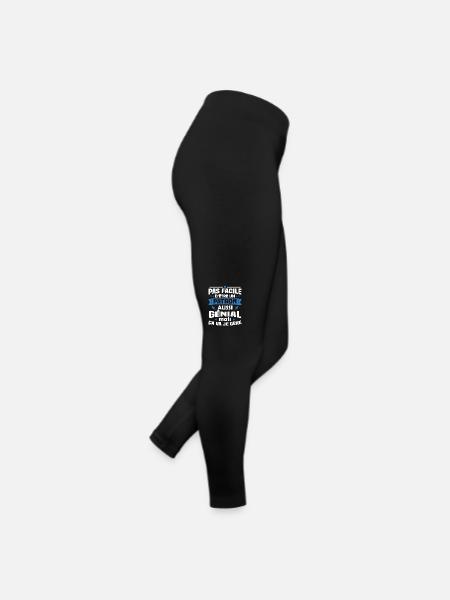 Un patron aussi génial mais ça va je gère - Legging en jersey Femme - noir - Droite