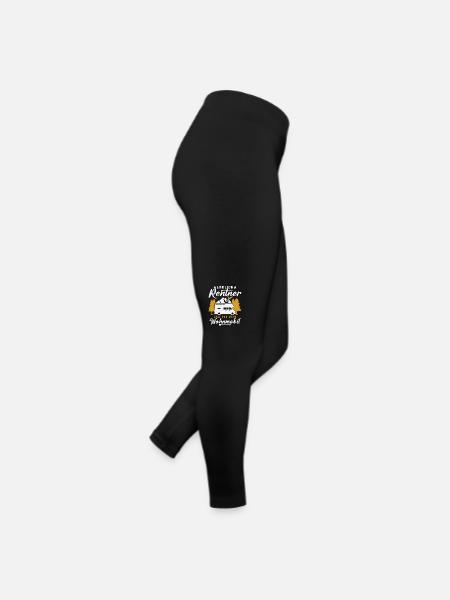 Endlich rentner zeit für mein wohnmobil - Frauen Jersey Leggings - Schwarz - Rechts