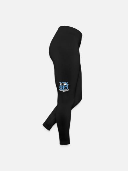 Beförderung zum Opa 2024 - Frauen Jersey Leggings - Schwarz - Rechts