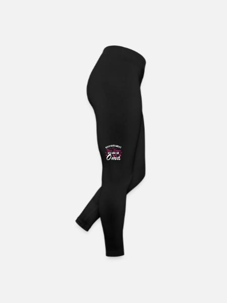 Ich muss nicht nein sagen Ich bin die Oma - Frauen Jersey Leggings - Schwarz - Rechts