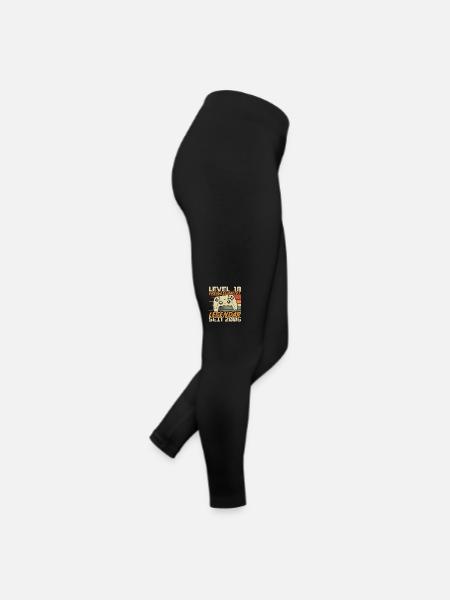Level 18 freigeschaltet Legendär seit 2006 - Frauen Jersey Leggings - Schwarz - Rechts