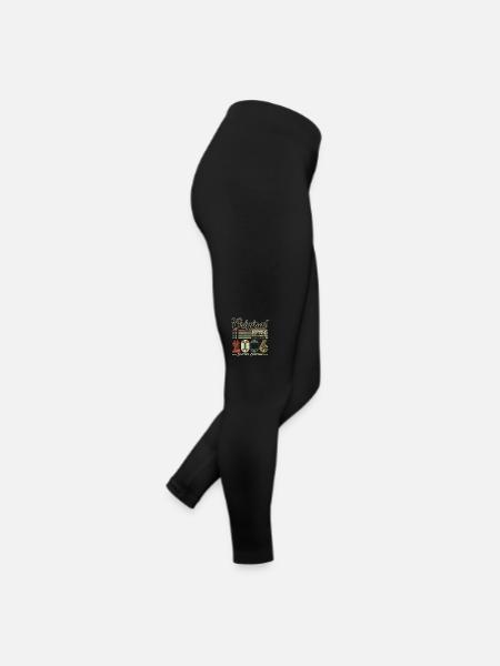Original 2006 Vintage Jahrgang Retro Geburtstag - Frauen Jersey Leggings - Schwarz - Rechts