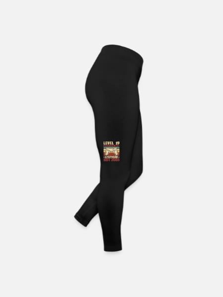 Level 19 freigeschaltet legendär seit 2005 - Frauen Jersey Leggings - Schwarz - Rechts