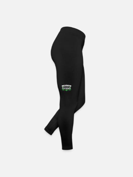 J'Peux pas J'ai Potager Cadeau De Jardinage Drole - Legging en jersey Femme - noir - Droite