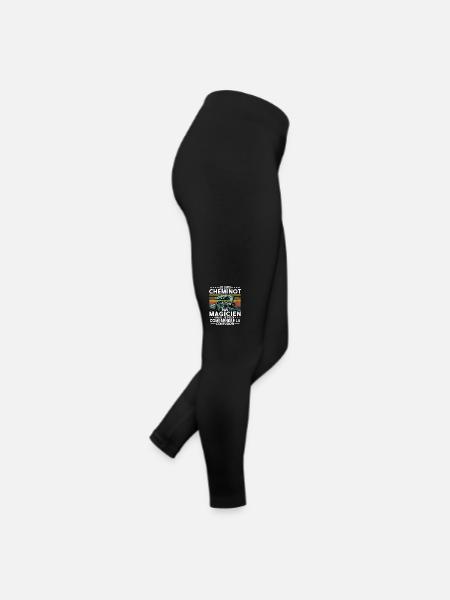 Cheminot Conducteur De Train Chemin De Fer - Legging en jersey Femme - noir - Droite